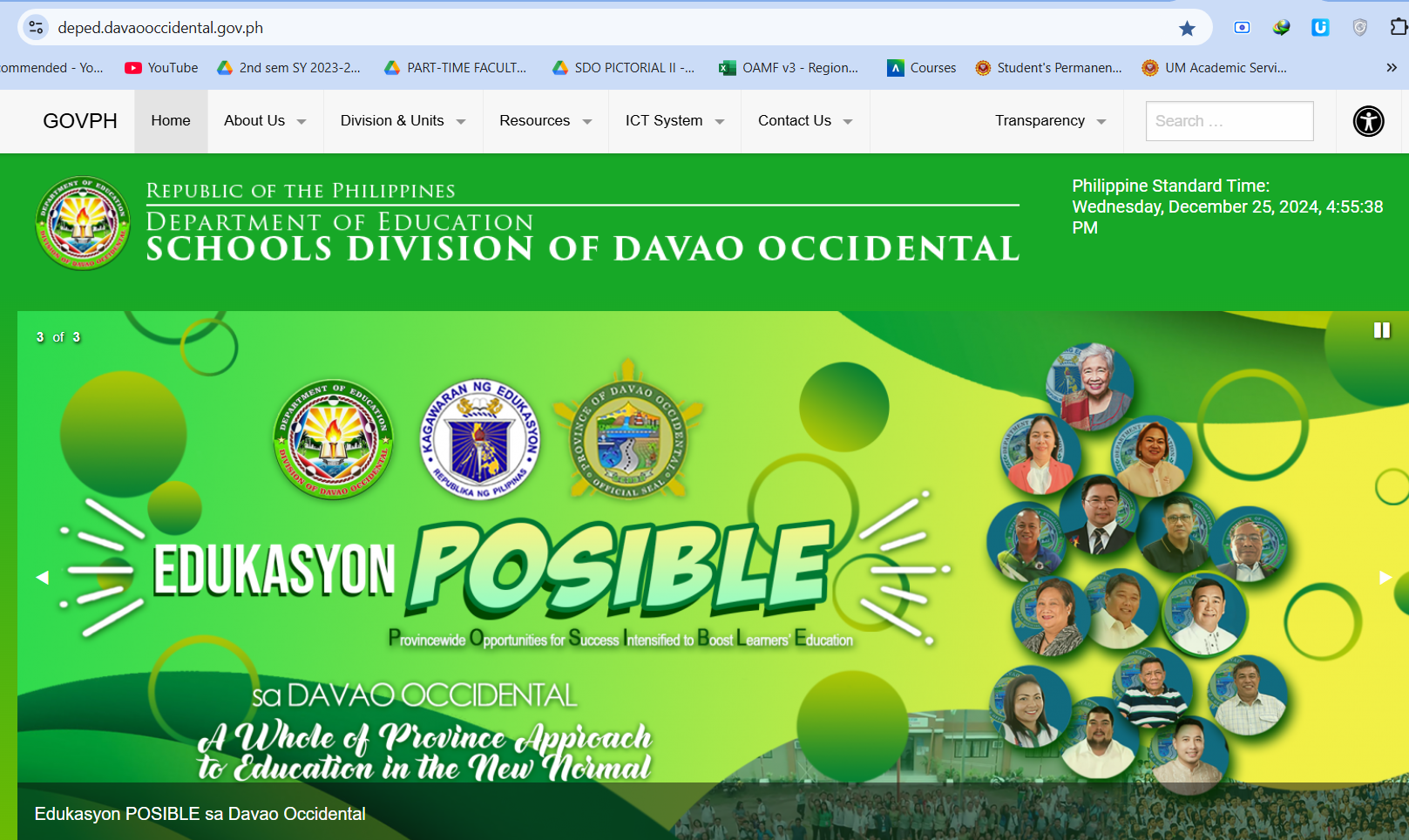 DepEd Davao Occidental Website